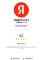 Сертификат выбор пользователей 2021 от Яндекс-карт