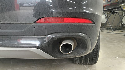 Штатные насадки на глушитель BMW X6