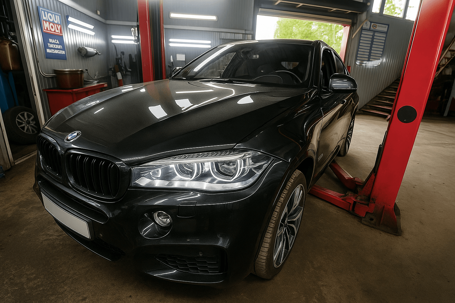 BMW X6 перед началом проведения работ в Технолайн