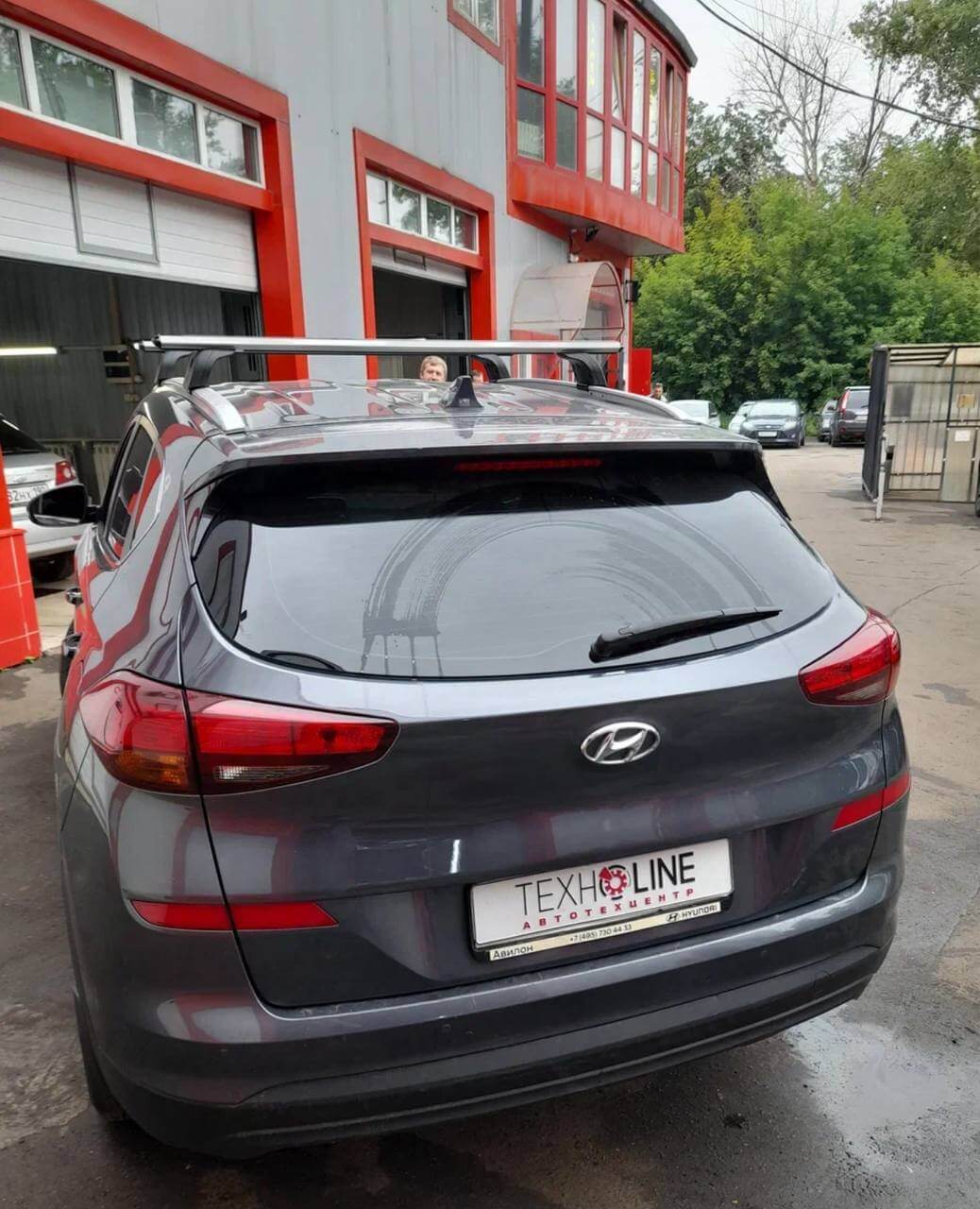 Hyundai Tucson после ремонта готов к выдаче клиенту